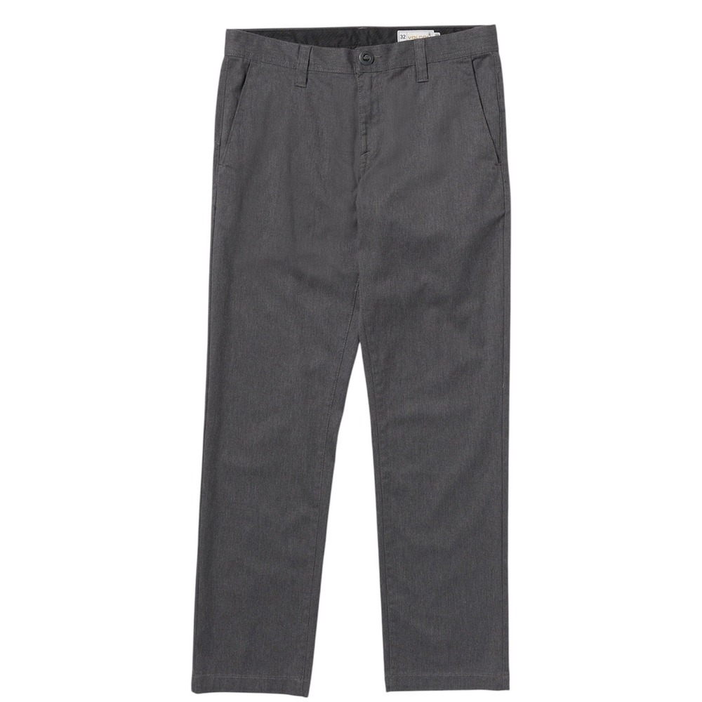 Volcom Frickin Modern Fit Chino Pants Mens 32 Charcoal Heather Grey Skate Slacks